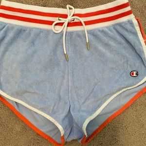 champion terry cloth shorts